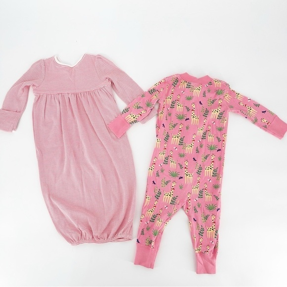 Hanna Andersson Giraffe Ralph Lauren Bundle Sleeping Gown Sleeper 6-12M - Picture 2 of 7